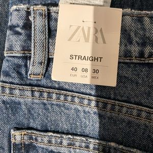 Zara  jeans straight leg size 8/ size 40 new with tags
